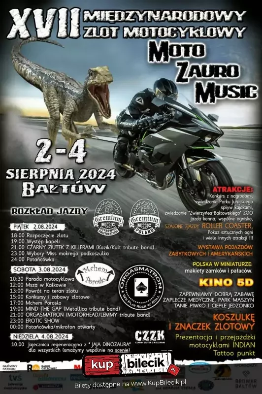 XVII Międzynarodowy Zlot Motocyklowy Moto Zauro Music 2024